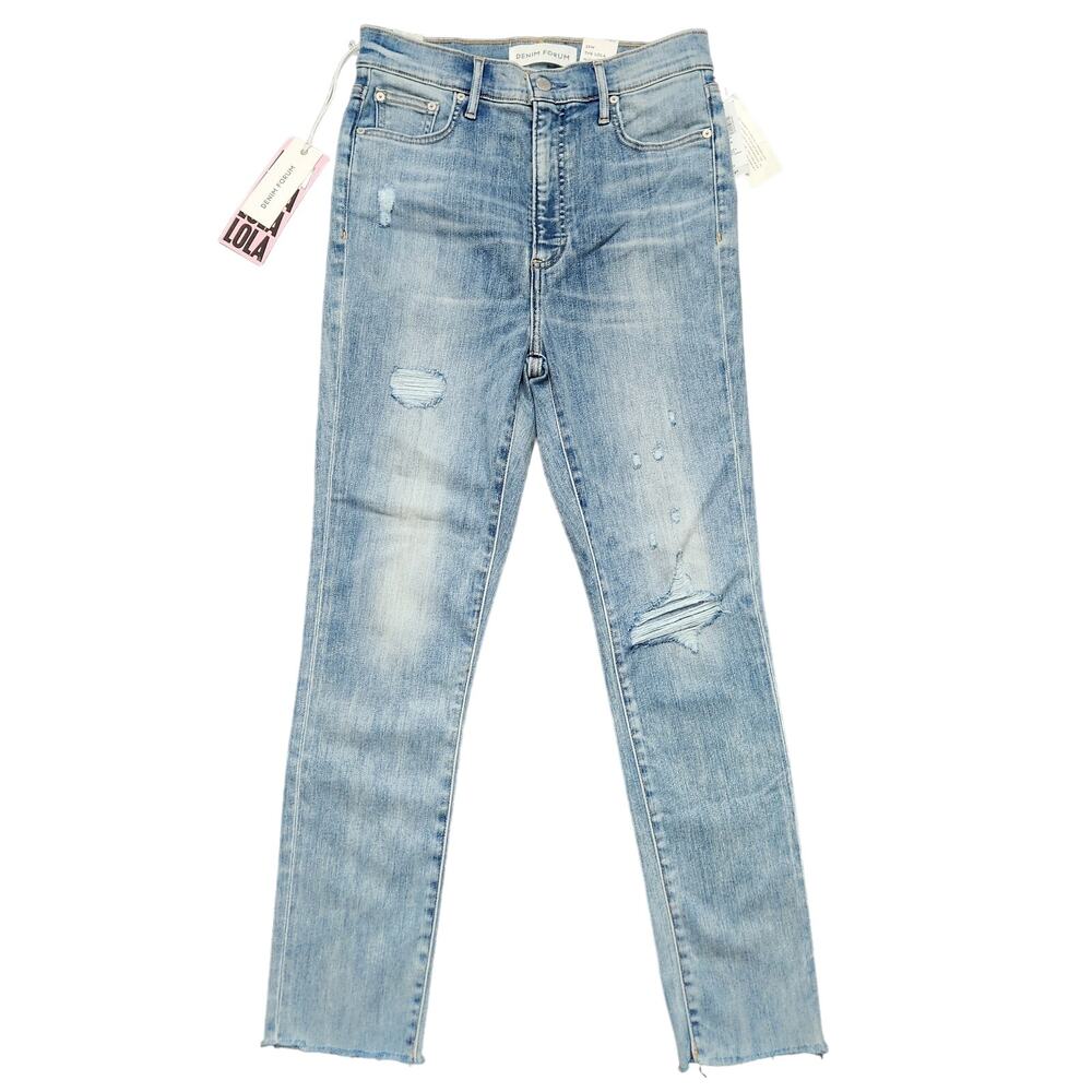 NWT Denim Forum The Lola High Rise Skinny Crop Jean Size 29